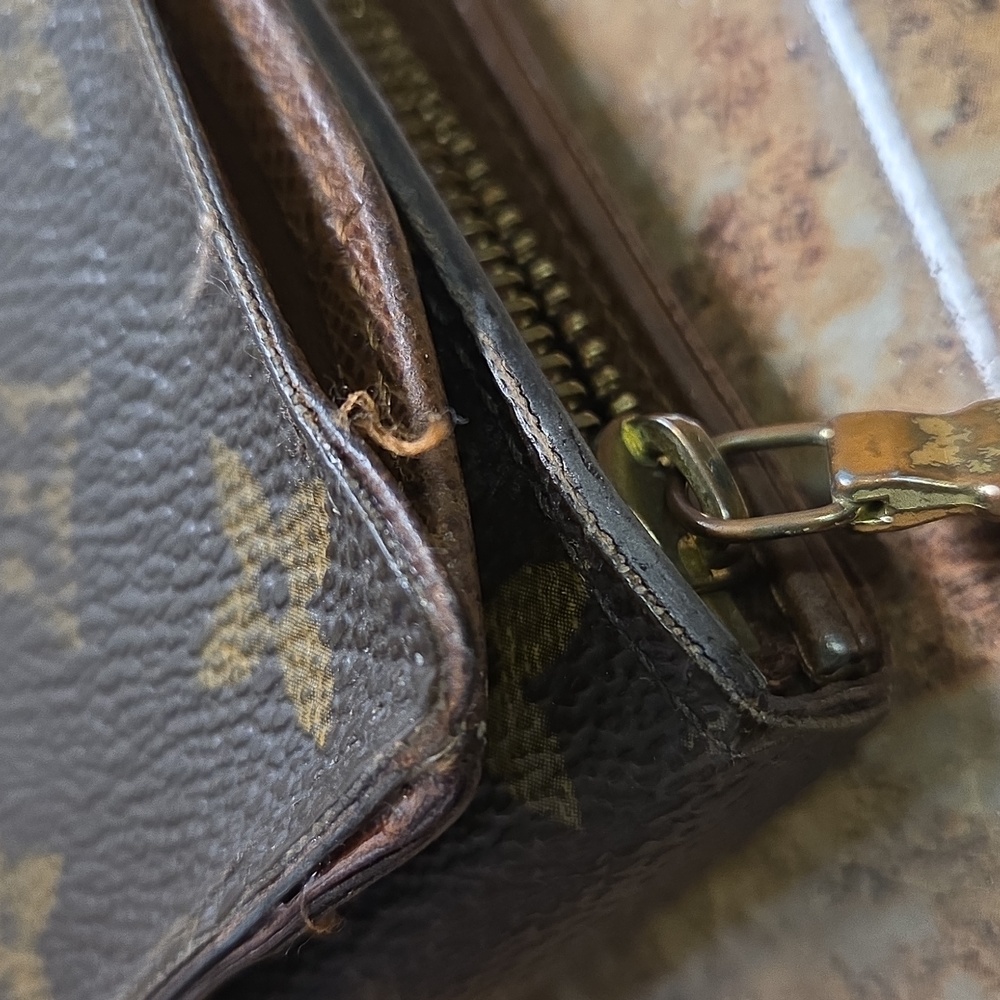 Louis Vuitton Vintage Monogram Porte-Monnaie Tresor Compact Wallet 1980s - Picture 15 of 16